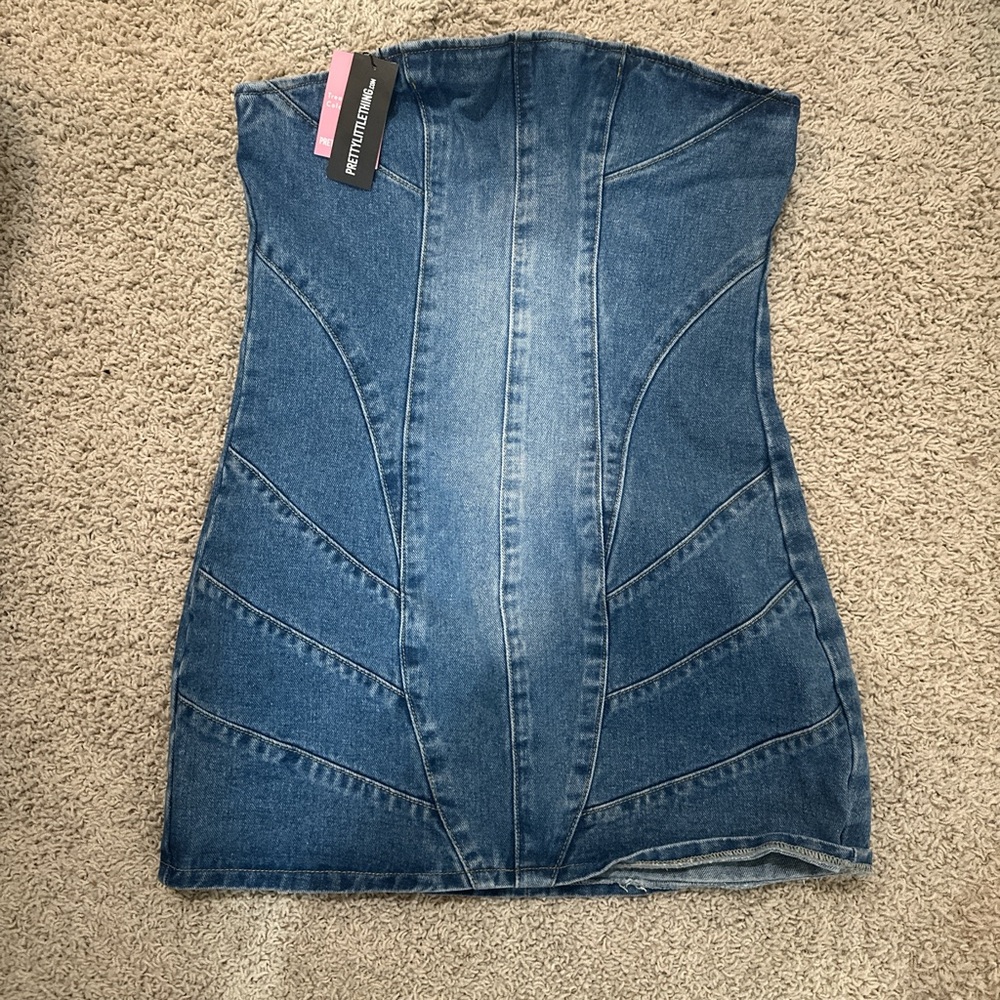 PrettyLittleThing Denim Dress